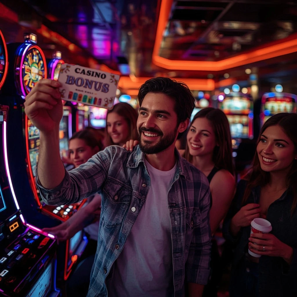 una persona con un bonus del casinò BET24STAR CASINO